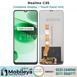 Realme C35 Display Panel Unit Price In Pakistan with fitting
